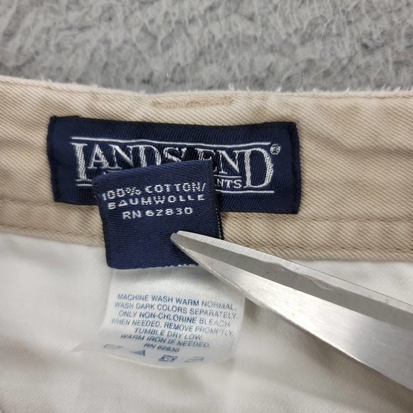 Lands' End Shorts Mens‎ 36 Tan Khaki Cargo Outdoor Hiking Pockets - Picture 5 of 11